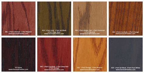 Wood Floor Stain Colors Chart Flooring Designs
