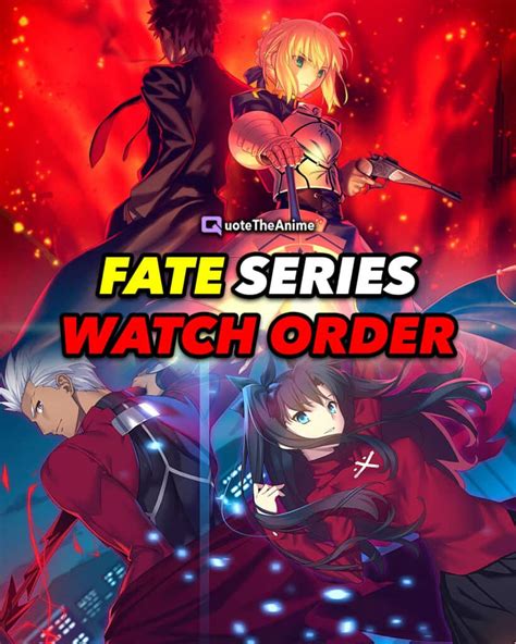 Share More Than 115 Fate Anime Watch Order Best Ineteachers