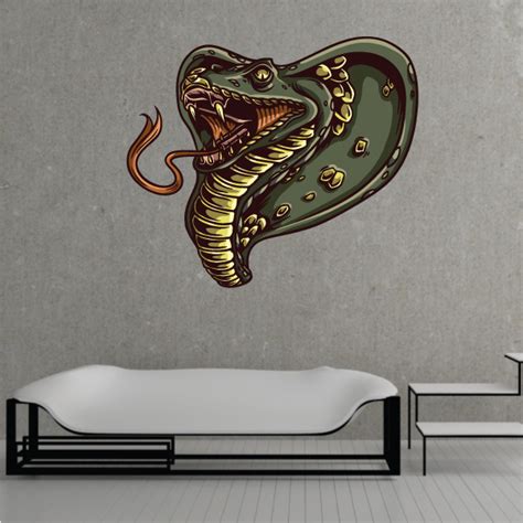 Psalm 110:6 he shall judge among the heathen, he shall fill the places with the dead bodies; Cobra Snake Head Sticker
