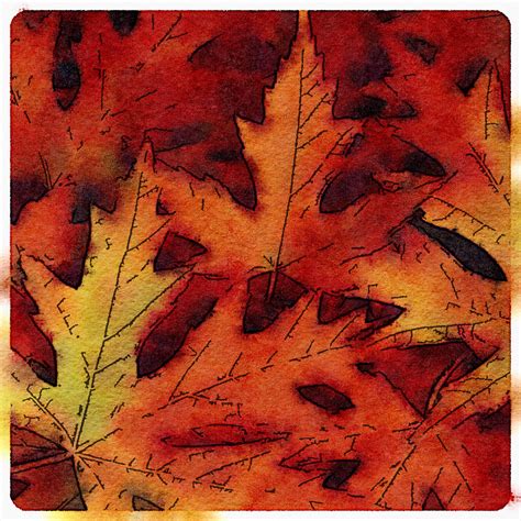 Falling Leaves Abstract Artwork Artwork Abstract