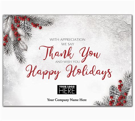 Order Thank You For Business Business Holiday Cards And Christmas Cards