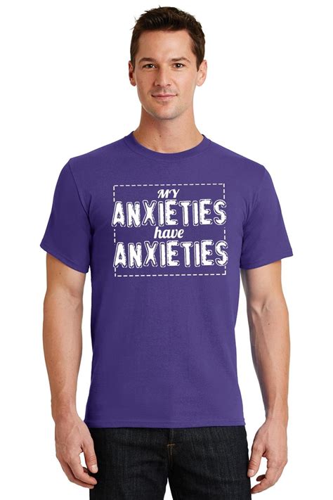 Mens My Anxieties Have Anxieties T Shirt Anxiety Nervous Ebay