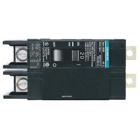 Siemens Bqd220 Branch Molded Case Circuit Breaker 20 Amp 480y277