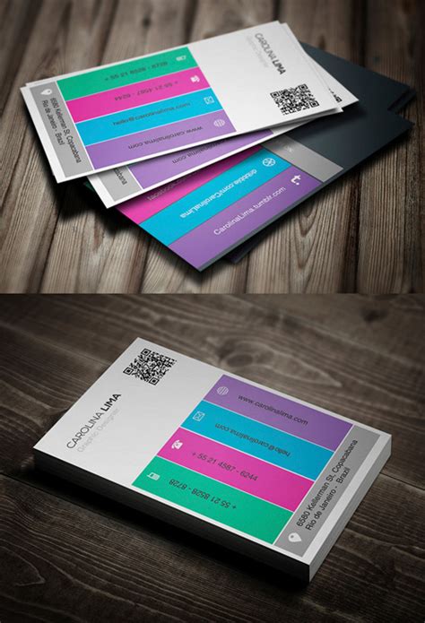 On the back side of the card, you may choose to write either the company name only, or you may also include the. Modern Business Cards | Design | Graphic Design Junction