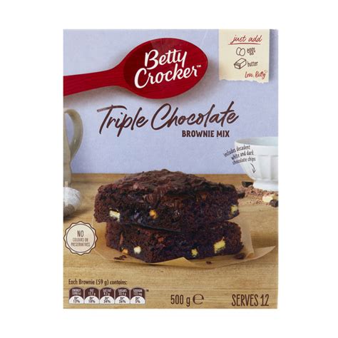 Buy Betty Crocker Triple Chocolate Fudge Brownie Mix 500g Coles