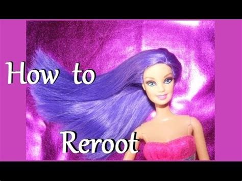 Once the doll's hair has soaked in the fabric softener for the right amount of time, the next thing to do is to comb the hair. How to Reroot a doll - YouTube