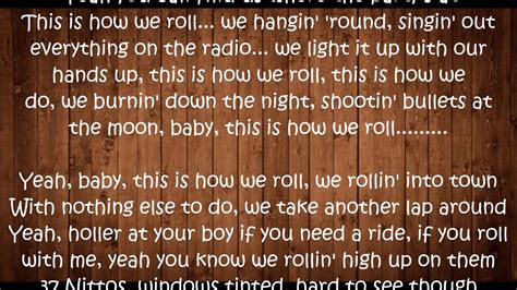 This Is How We Roll Florida Georgia Line Ft Luke Bryan Lyrics Youtube