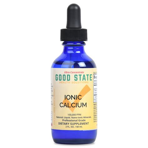 Liquid Ionic Calcium Supplement Ultra Concentrate Good State