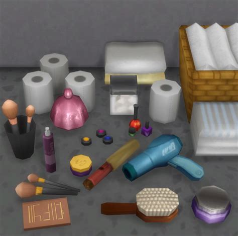 Parenthood Bathroom Clutter Brazen Lotus Sims 4 Cc Furniture Sims
