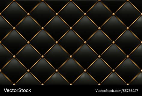 Gold And Black Leather Texture Background Vector Image