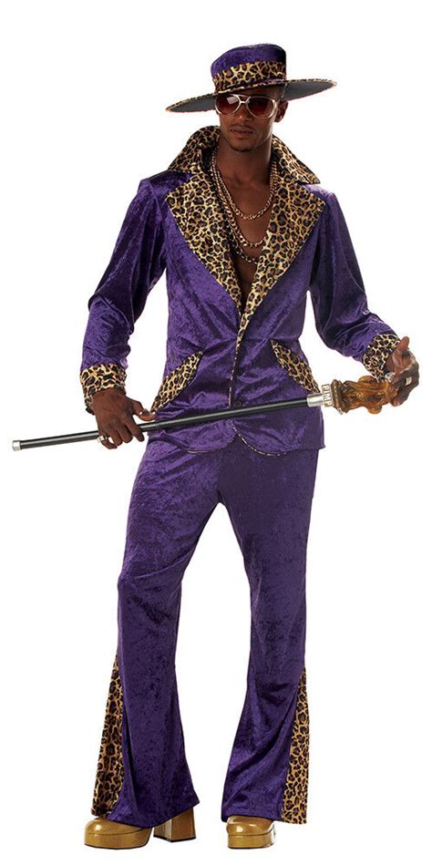 70s And 80s Sweet Daddy Pimp Mens Adult Costume Ebay