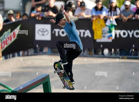 Aori Nishimura Japan Competes In The Womens Street Final At The Dew