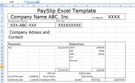 The payslip template excel should start by presenting the employee's name and address, included on the template for identification purposes. Payslip Template Format In Excel And Word - Microsoft Excel Templates