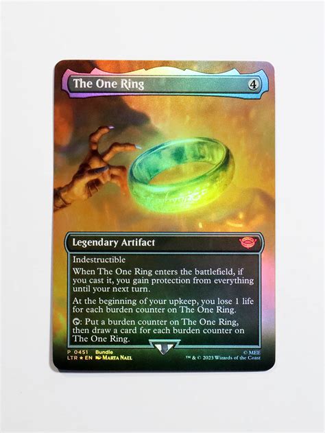 The One Ring 451 Borderless Foil From The Lord Of The Rings Tales Of