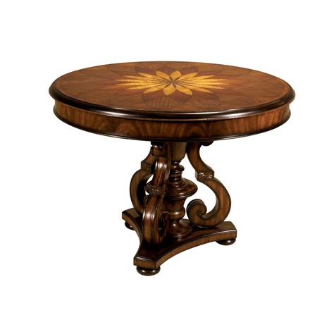 High-end Traditional satinwood inlaid mahogany center table
