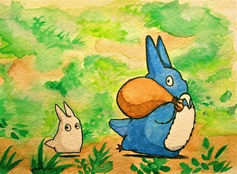 Cute Little Totoros I Love The Bright Blue One Totoro Studio