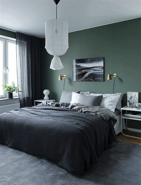 Cool blue accessories work smoothly against a green canvas to make a. Style Guide: Green Bedroom Ideas | Home Tree Atlas