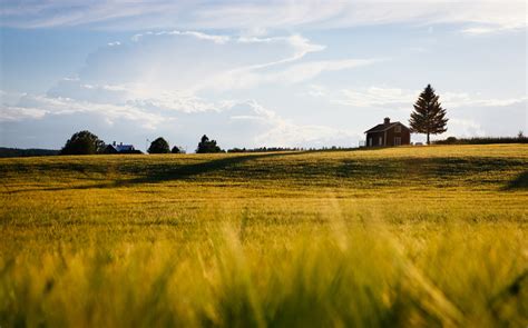 Wallpaper Sunlight Landscape Sunset Hill Nature Sky House