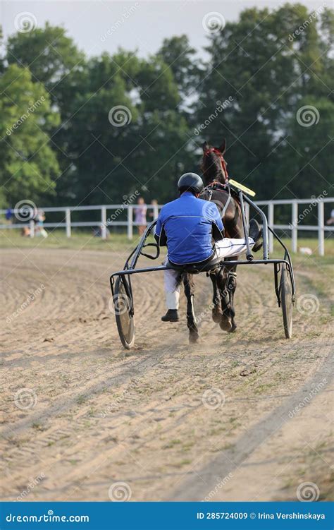 Horses And Riders Running At Horse Races Editorial Stock Image Image
