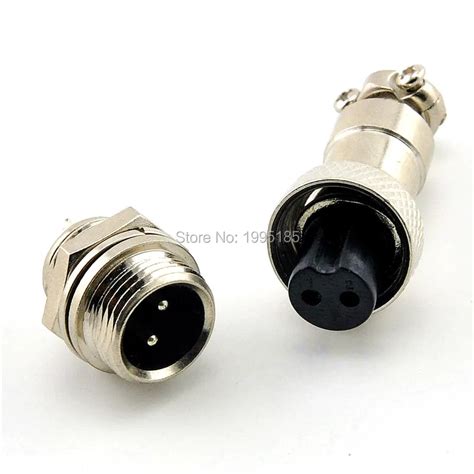 Pcs Gx Pin Male Female Mm Wire Panel Connector Aviation Plug