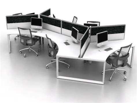 A 3 Person Cluster Workstation With A 120 Degree Groove You Can Check