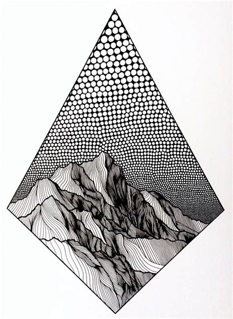 Each technique gives a different feel for the mountain and is appropriate for drawing different. Christa Rijneveld Creates Pen-and-Ink Line Drawings of ...