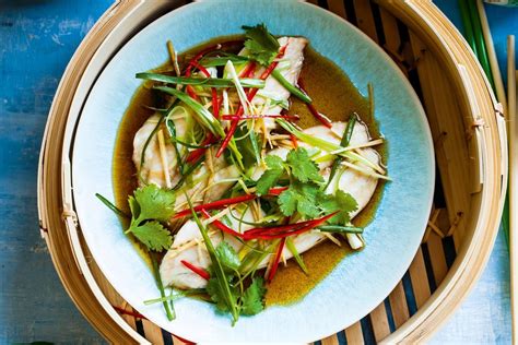 Steamed Sea Bream With Spring Onion And Ginger Recipes Au