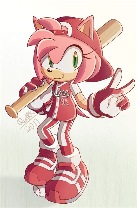Cutegirlmayra Quark Amy In Her Baseball Outfit From Speed Amy Rose Amy The