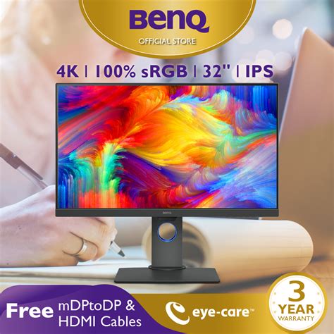 benq pd3200u 31 5นิ้ว 4k srgb ips dualview graphic design monitor จอคอมงานกราฟฟิค จอมอนิเตอร์