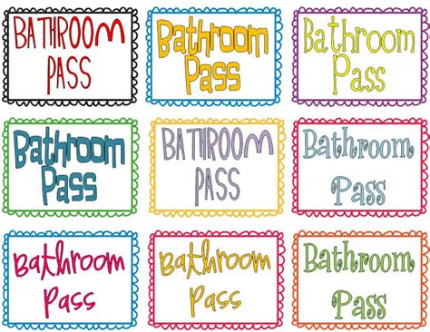 Put your bathroom passes on lanyards. Hand Sanitizer Bathroom Passes - Free Labels - I Want to ...