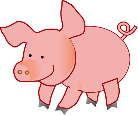 Pink Pig Cartoon