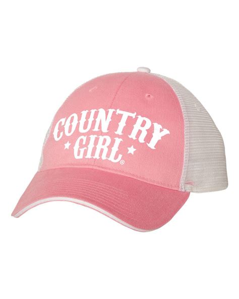 Country Girl Arched Stars Mesh Trucker Hat In 2022 Trucker Hat