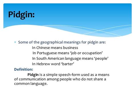 Image Result For Pidgin Meaning Hebrew Words Words Meant To Be