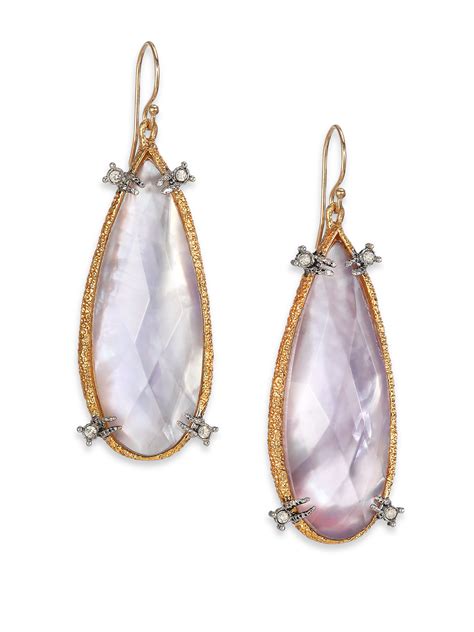 Lyst Alexis Bittar Elements Moonlight Mother Of Pearl And Crystal