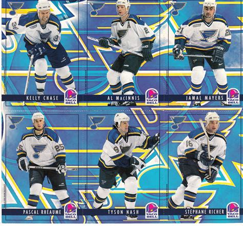 The taco bell card is the perfect choice, great for celebrations or simply treating yourself. Taco Bell Cards, 2000 Season (With images) | St louis blues, Go blue, Comic book cover