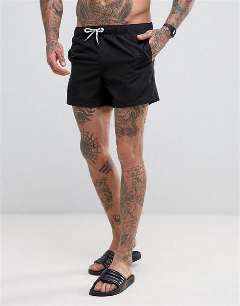 Shop mens suits on amazon.com. ASOS Swim Shorts In Black Short Length - Black | Mens ...