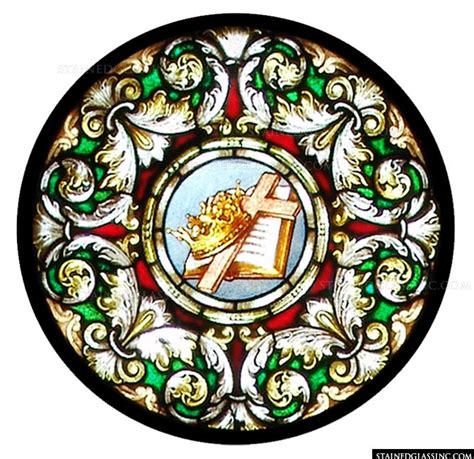 Christianity In The Round Religious Stained Glass Window