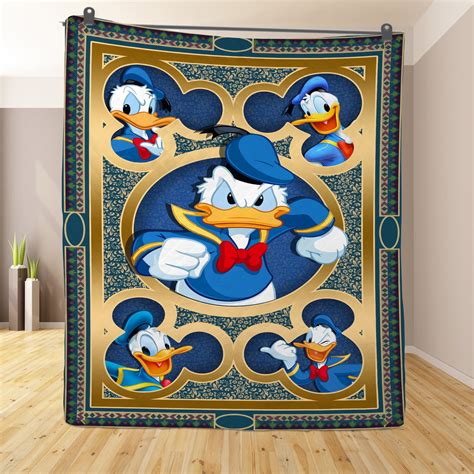 Disney Donald Duck Bedding Quilt Disney Donald Quilt Blanket Etsy