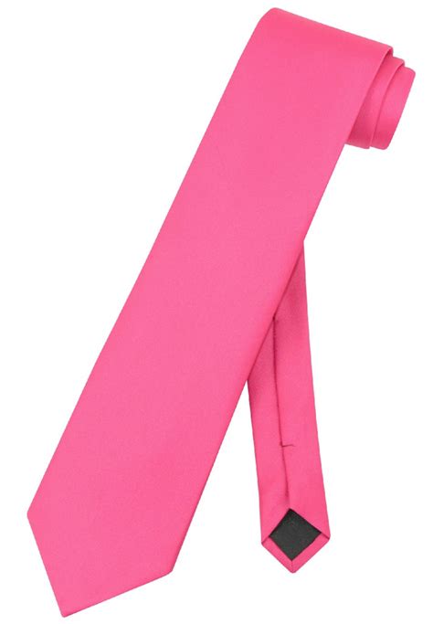 Extra Long Hot Pink Tie Solid Hot Pink Color Xl Necktie