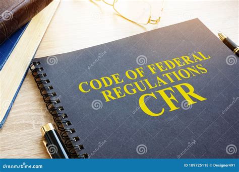 Code Of Federal Regulations Cfr Stock Photo Image Of Crime
