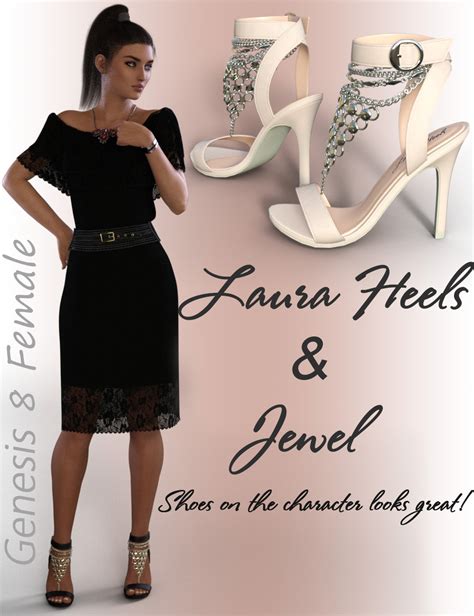 Laura Jewel Heels For Genesis 8 Female S Daz 3d
