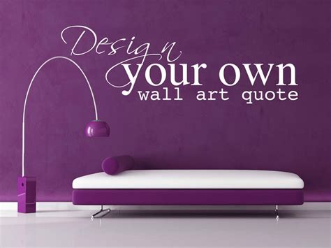 Personalised Vinyl Wall Art Sticker Decals Design Your Own Quote