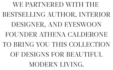 Athena Calderone Modern European Furniture Collection Crate And Barrel