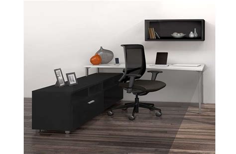 L Desk With Hutch Paco L Shaped Modern Desk 60 W X 60 D