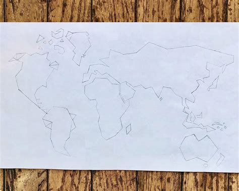 Diy World Map Using Tape Diy Design Decor By Arvinder