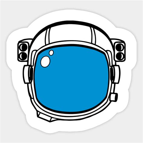 Blue Astronaut Helmet Clipart Astronaut Sticker Teepublic