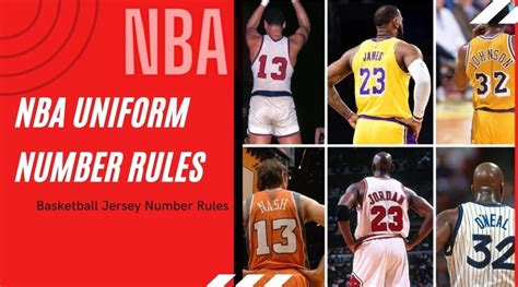 Nba Uniform Number Rules Basketball Jersey Number Rules