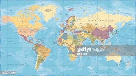 World Map Political Vintage Vector High Res Vector Graphic Getty Images