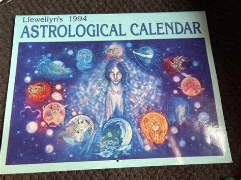 Llewellyns 1994 Astrological Wall Calendar Moon Sun Sign Lunar