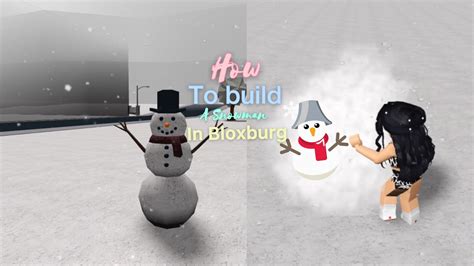 How To Build A Snowman In Bloxburg Christmas Update Youtube